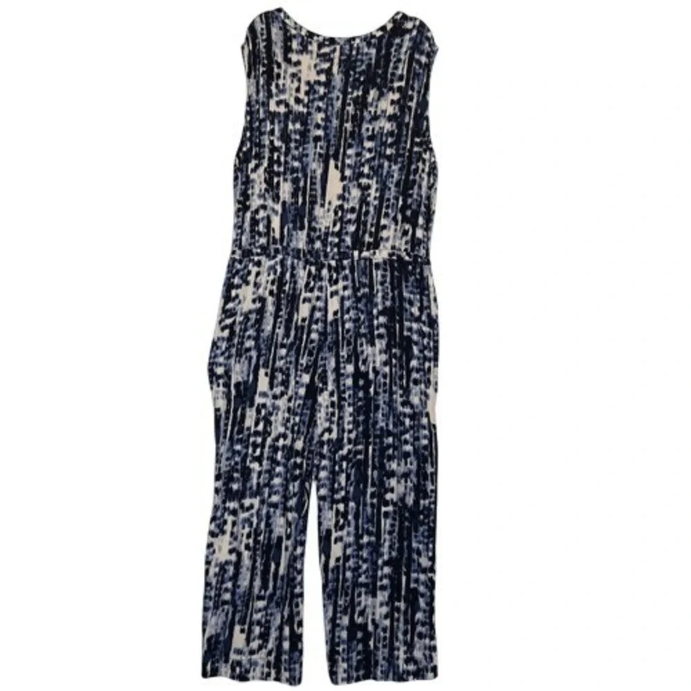 BEACHLUNCHLOUNGE Danika Blue Swirl Sleeveless Jumpsuit 3X - Picture 5 of 10